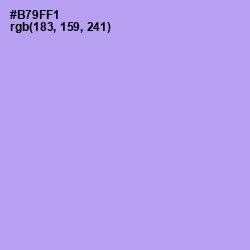 #B79FF1 - Dull Lavender Color Image