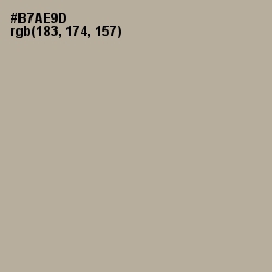 #B7AE9D - Taupe Gray Color Image