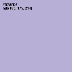 #B7AFD6 - Lavender Gray Color Image