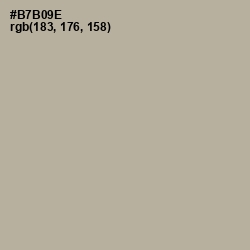 #B7B09E - Heathered Gray Color Image