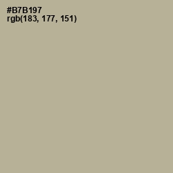 #B7B197 - Heathered Gray Color Image