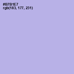 #B7B1E7 - Biloba Flower Color Image