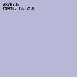 #B7B7D5 - Lavender Gray Color Image