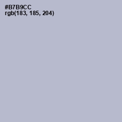 #B7B9CC - French Gray Color Image