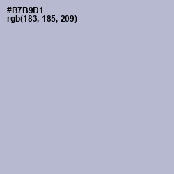 #B7B9D1 - Lavender Gray Color Image