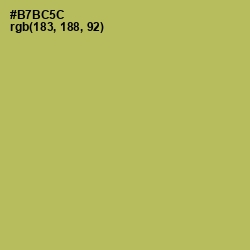 #B7BC5C - Olive Green Color Image