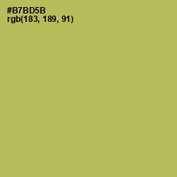 #B7BD5B - Olive Green Color Image