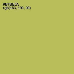 #B7BE5A - Olive Green Color Image
