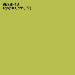 #B7BF4D - Olive Green Color Image