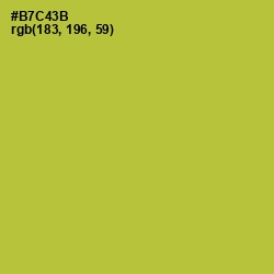 #B7C43B - Key Lime Pie Color Image