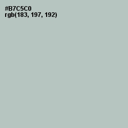 #B7C5C0 - Powder Ash Color Image