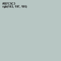 #B7C5C3 - Powder Ash Color Image