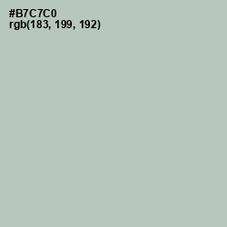 #B7C7C0 - Powder Ash Color Image