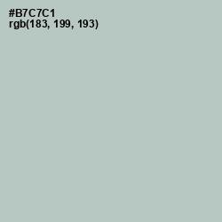 #B7C7C1 - Powder Ash Color Image