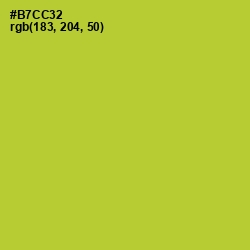 #B7CC32 - Key Lime Pie Color Image