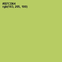 #B7CD64 - Wild Willow Color Image