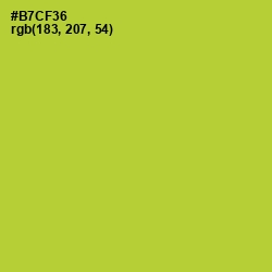 #B7CF36 - Key Lime Pie Color Image