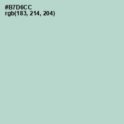 #B7D6CC - Jet Stream Color Image