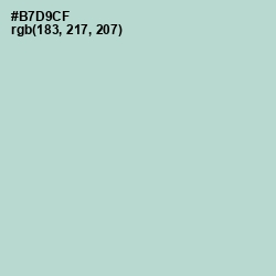 #B7D9CF - Jet Stream Color Image