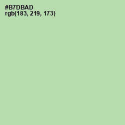 #B7DBAD - Moss Green Color Image