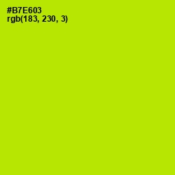 #B7E603 - Inch Worm Color Image