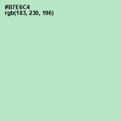 #B7E6C4 - Fringy Flower Color Image