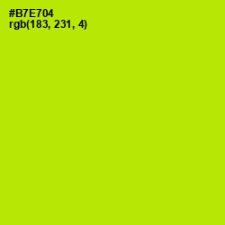 #B7E704 - Inch Worm Color Image