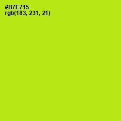 #B7E715 - Inch Worm Color Image