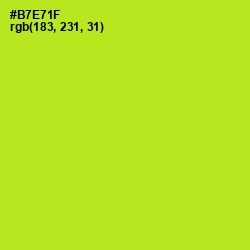 #B7E71F - Inch Worm Color Image