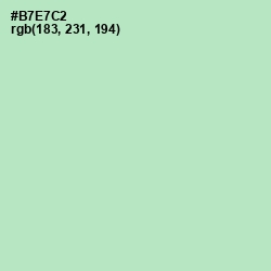 #B7E7C2 - Fringy Flower Color Image