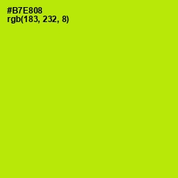 #B7E808 - Inch Worm Color Image