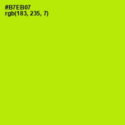 #B7EB07 - Inch Worm Color Image