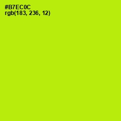 #B7EC0C - Inch Worm Color Image