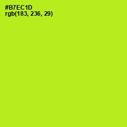 #B7EC1D - Inch Worm Color Image