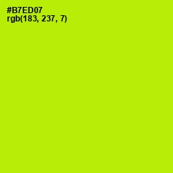 #B7ED07 - Inch Worm Color Image