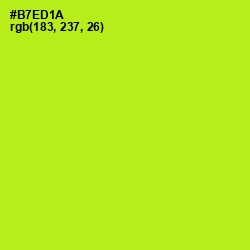 #B7ED1A - Inch Worm Color Image