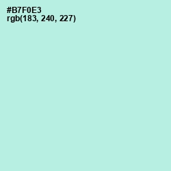 #B7F0E3 - Ice Cold Color Image