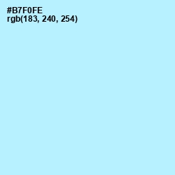 #B7F0FE - Charlotte Color Image