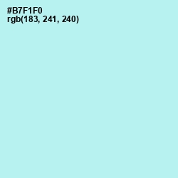 #B7F1F0 - Charlotte Color Image