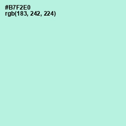 #B7F2E0 - Ice Cold Color Image