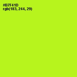 #B7F41D - Inch Worm Color Image