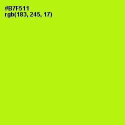 #B7F511 - Inch Worm Color Image