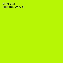 #B7F705 - Lime Color Image