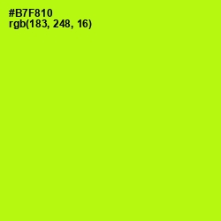 #B7F810 - Lime Color Image