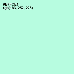 #B7FCE1 - Ice Cold Color Image