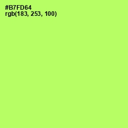 #B7FD64 - Conifer Color Image