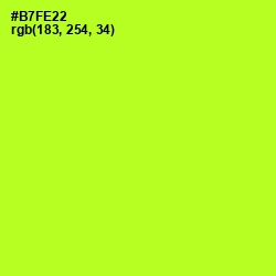 #B7FE22 - Green Yellow Color Image