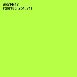 #B7FE47 - Conifer Color Image