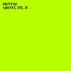 #B7FF02 - Lime Color Image