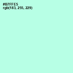 #B7FFE5 - Ice Cold Color Image